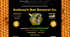 Desktop Screenshot of anthonysbeeremoval.com